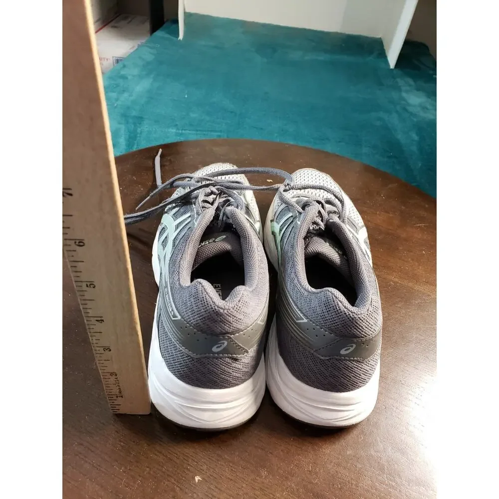 ASICS Gel Contend 4 Shoes Size 8 Womens Gray Running Gym Marathon Training T765N
